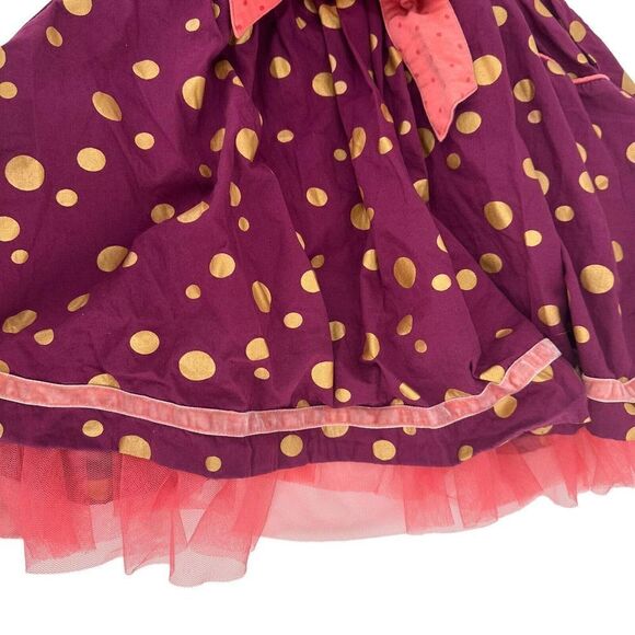 Matilda Jane Nicoletta Dress Tulle Tutu Polka Dot Friends Forever Girls Size 6 - Picture 3 of 10